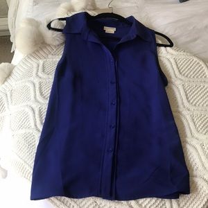 Blue Sleeveless Blouse from Nordstrom